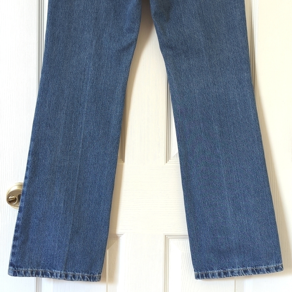 Tommy Hilfiger 2001 Y2K Vintage Medium Wash High Waisted Straight Leg Jeans 9/32 - Picture 6 of 16